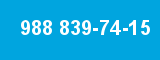 988 839-74-15 988 839-74-15